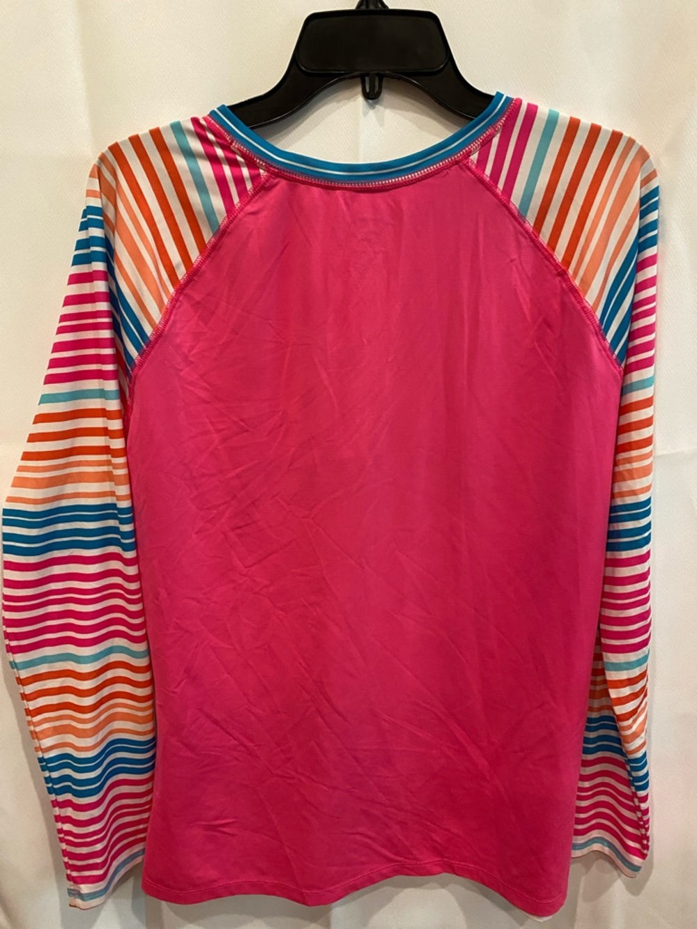 Reel Legends Long Sleeve Striped - Pink, Orange, Blue, White - Picture 5 of 6